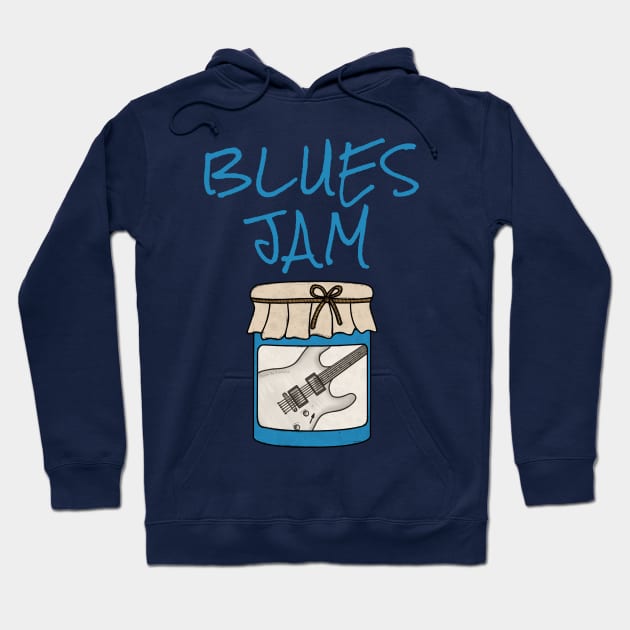 Blues Jam, Electric Guitar, Guitarist Musician Hoodie by doodlerob